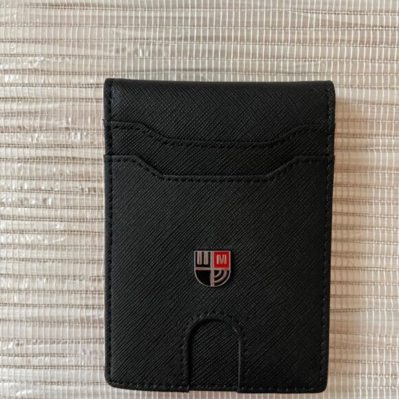 Men's Slim Leather Wallet RFID Blocking 12 Card Slots - Picture 9 of 10